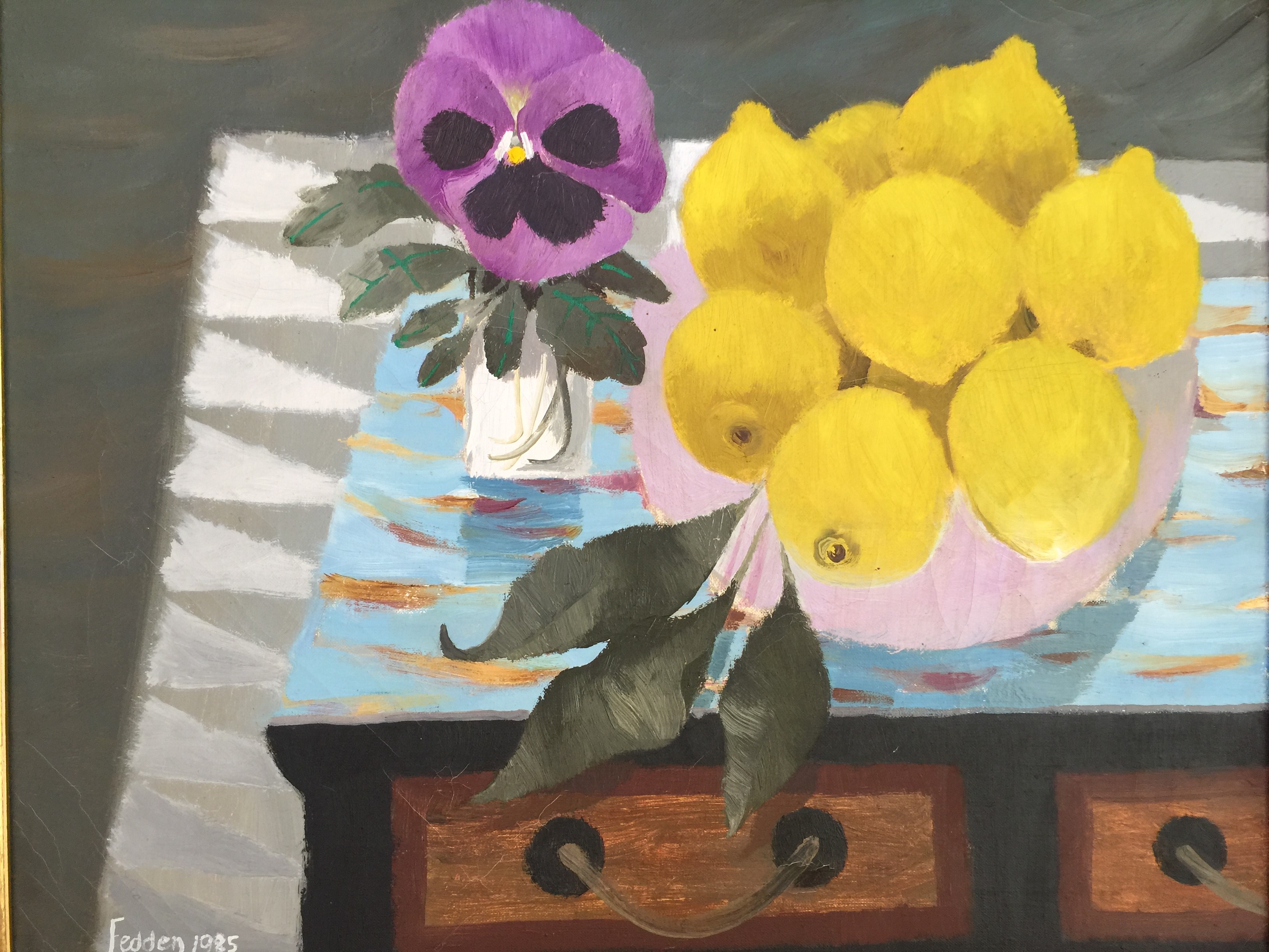 Image: Pat's Pansy by Mary Fedden, 1985