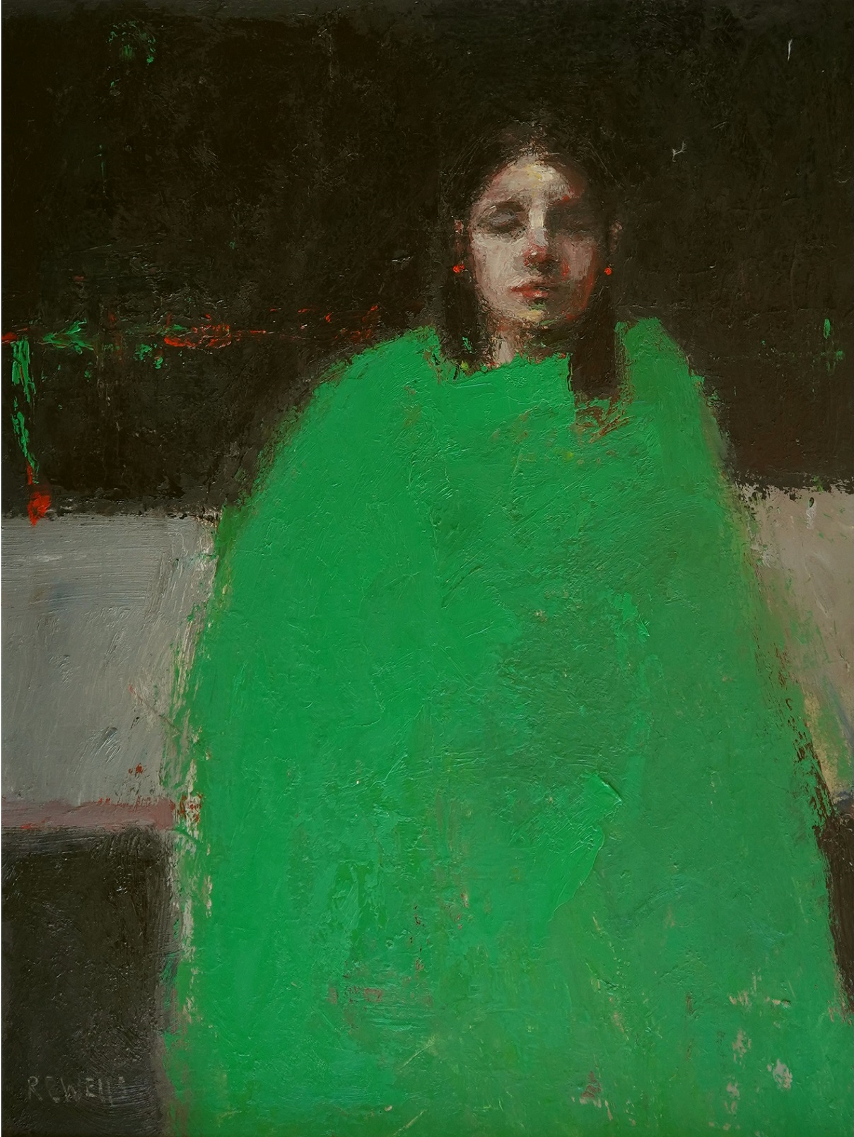 Image: Chiara in Green Blanket