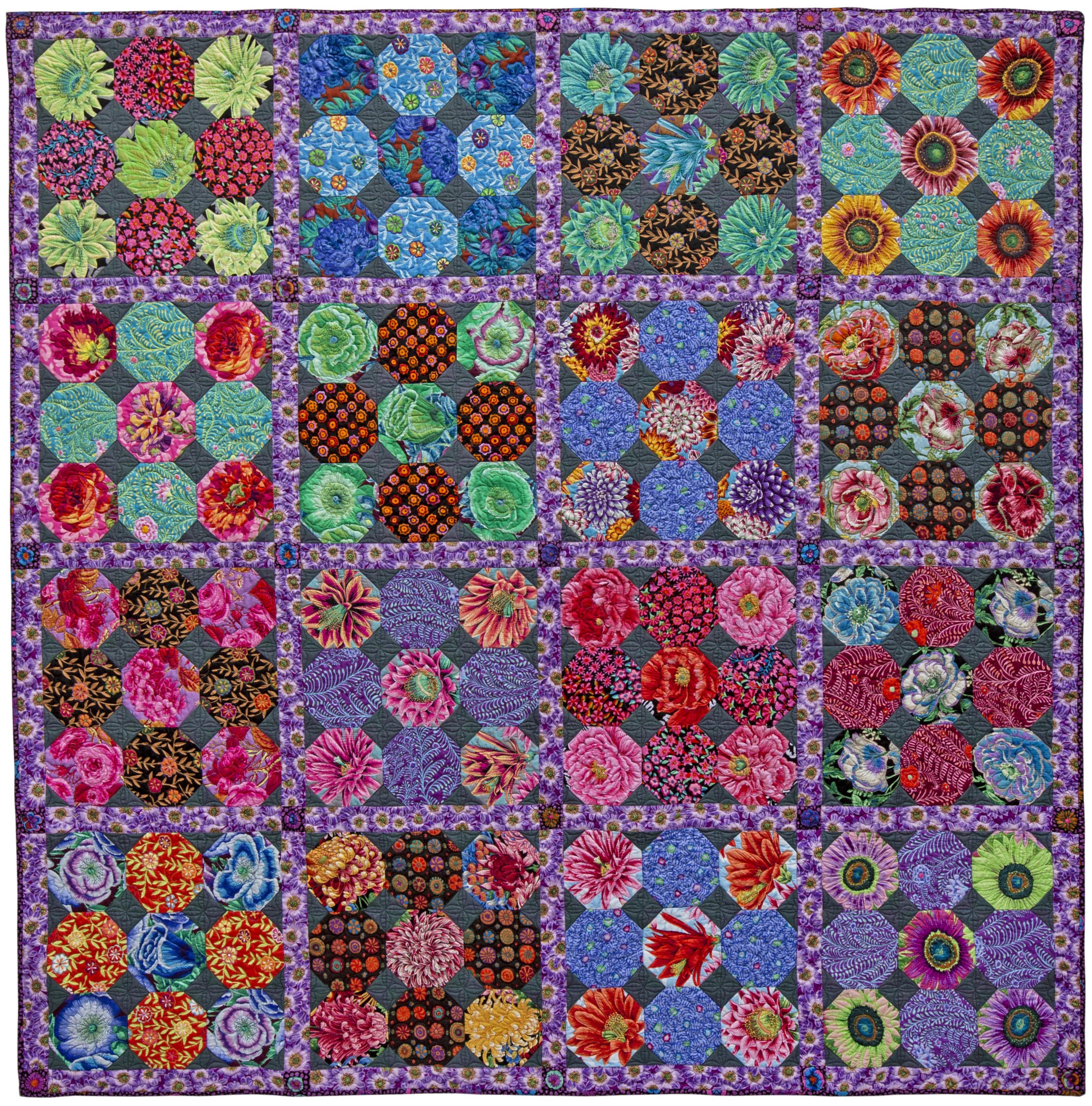 Image: A quilt by Kaffe Fassett