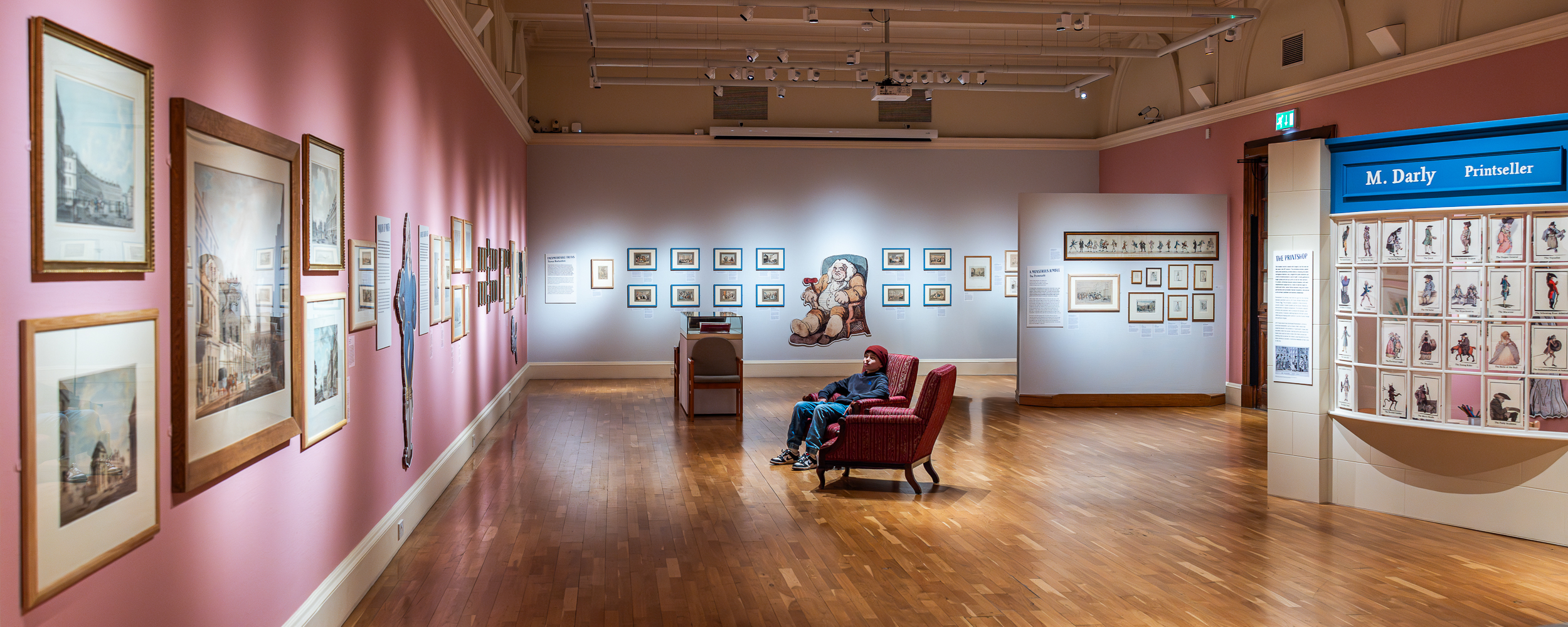 The gallery space at Victoria Art Gallery