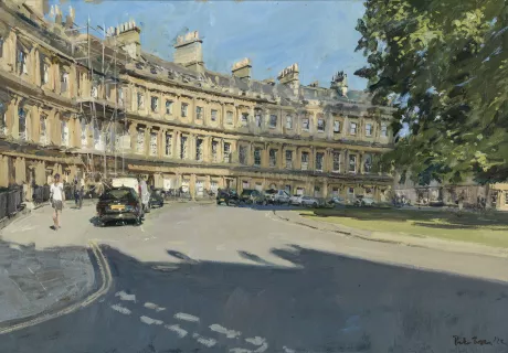 Image: The Circus, Bath early Summer Morning by Peter Brown